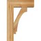 Ekena Millwork Imperial Block Rough Sawn Bracket w/ Offset Brace, Western Red Cedar, 6"W x 16"D x 24"H BKT0604X16X24IMP05RWR - alternate 3